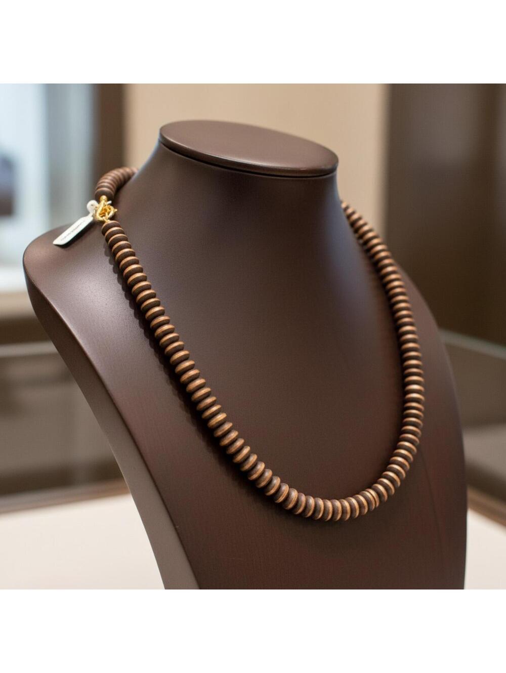 16–18" Solid Copper 7mm Saucer Bead Necklace - Picture 3 of 6